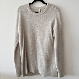 Babaton Soft Gray Crewneck Sweater